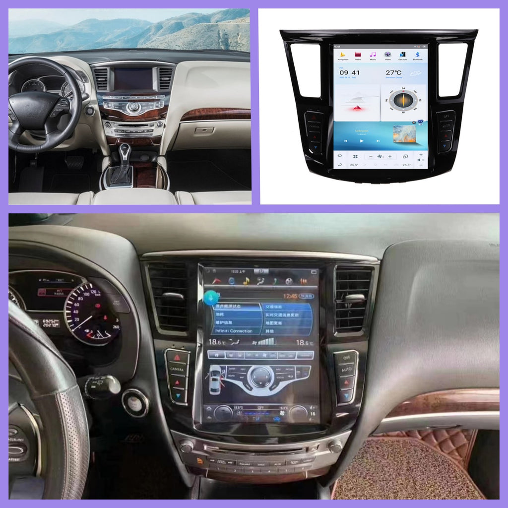 Car Radio For Infiniti QX60 JX35 2014-2019 Android 13 Touch Screen Car Navi Multimedia Player Wireless Carplay Tape Recorder