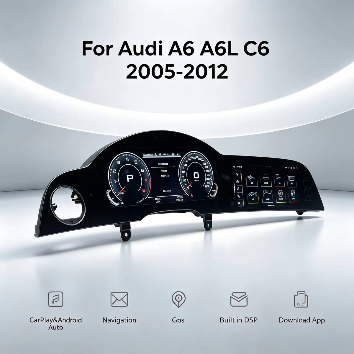 Android 13.0 HD Screen For Audi A6 2005-2012 Carplay Car GPS Navigation Auto Stereo Head Unit Multimedia Player Car Radio Music