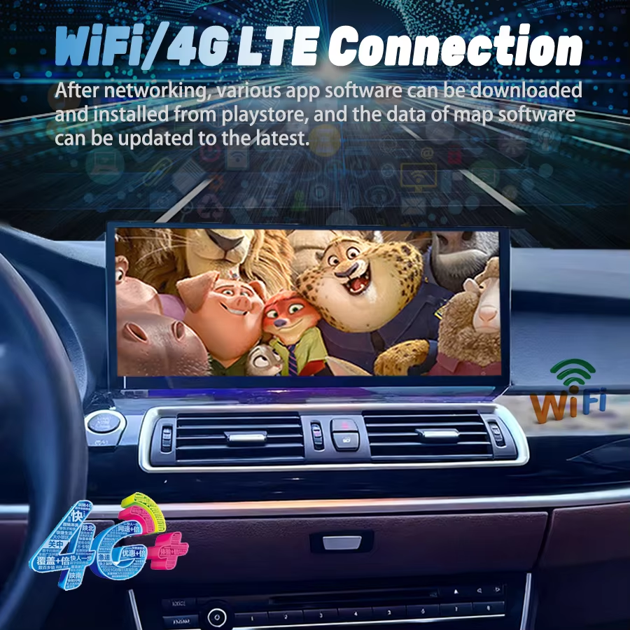 15.8 Inch Qualcomm 680 Android 14 Carplay For BMW 5 F10 F11 F18 Car Multimedia Player GPS Navigation Car Radio Screen Head Unit