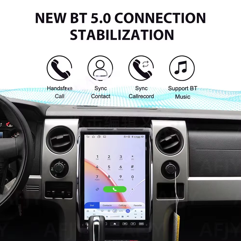 14.4 Inch Android 13 128GB For Ford F150 Raptor 2009-2014 Tesla Style Car GPS Navigation Multimedia Player Radio Tape Head Unit