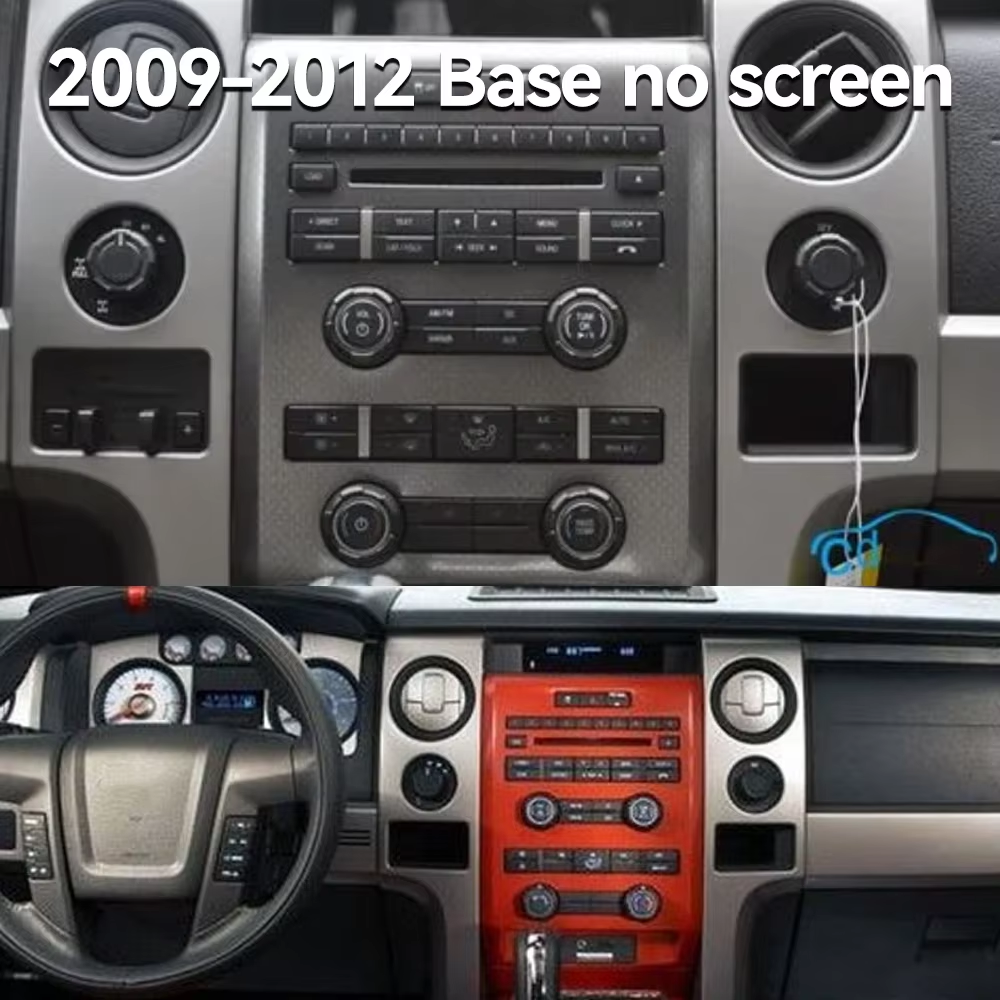14.4 Inch Android 13 128GB For Ford F150 Raptor 2009-2014 Tesla Style Car GPS Navigation Multimedia Player Radio Tape Head Unit
