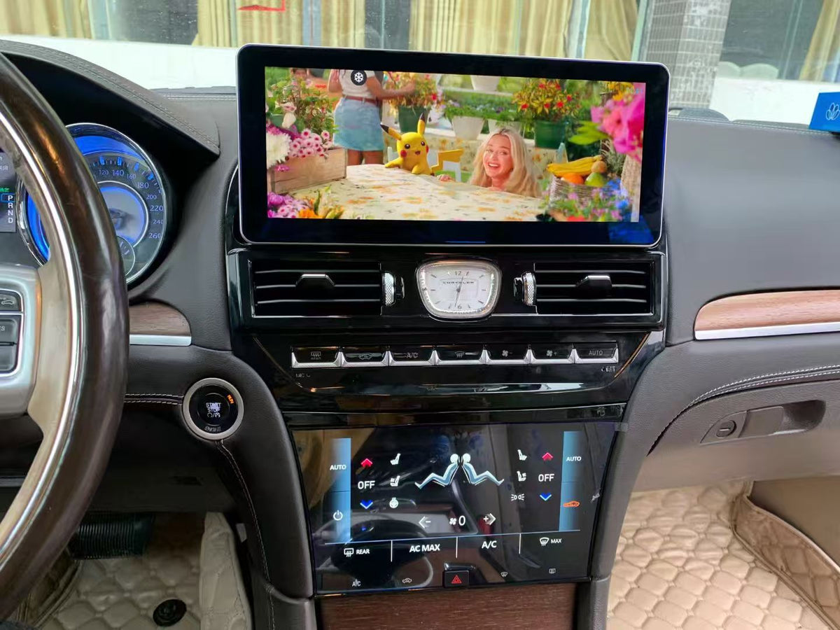 Car Radio For Chrysler 300 300C 2011-2023 Android13 Auto Carplay 12.3+9.66" 3A Blue Light Anti-glare Screen GPS Navi Multimedia