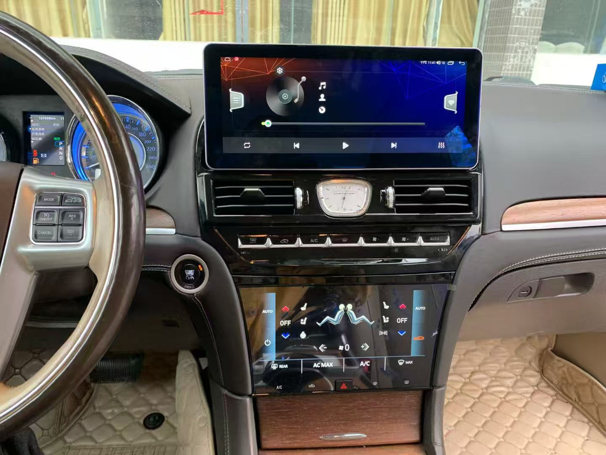 Car Radio For Chrysler 300 300C 2011-2023 Android13 Auto Carplay 12.3+9.66" 3A Blue Light Anti-glare Screen GPS Navi Multimedia