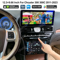 Car Radio For Chrysler 300 300C 2011-2023 Android13 Auto Carplay 12.3+9.66" 3A Blue Light Anti-glare Screen GPS Navi Multimedia